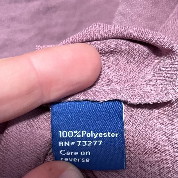 Apt. 9 Mauvy Button Down Blouse - Picture 4 of 9